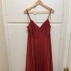 Anthropology sweetheart bodice midi dress